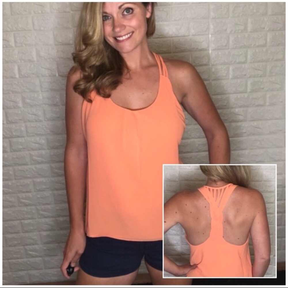 *3 for $30* Naked Zebra High Low Tank Braid Detail